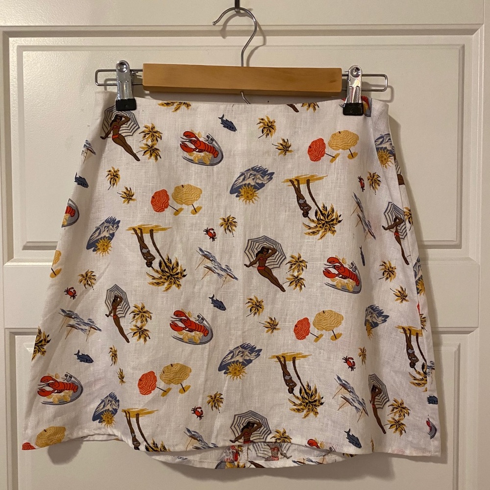 Reformation mini skirt
